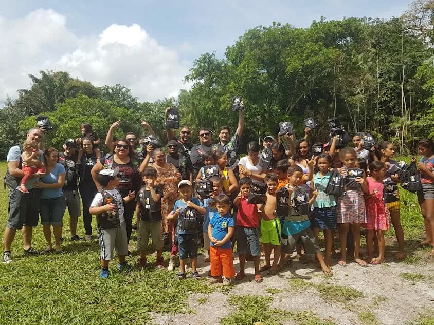 Entrega de apoio à comunidade